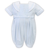 Sarah Louise Boys Sailor Shortie Set Pale Blue with White